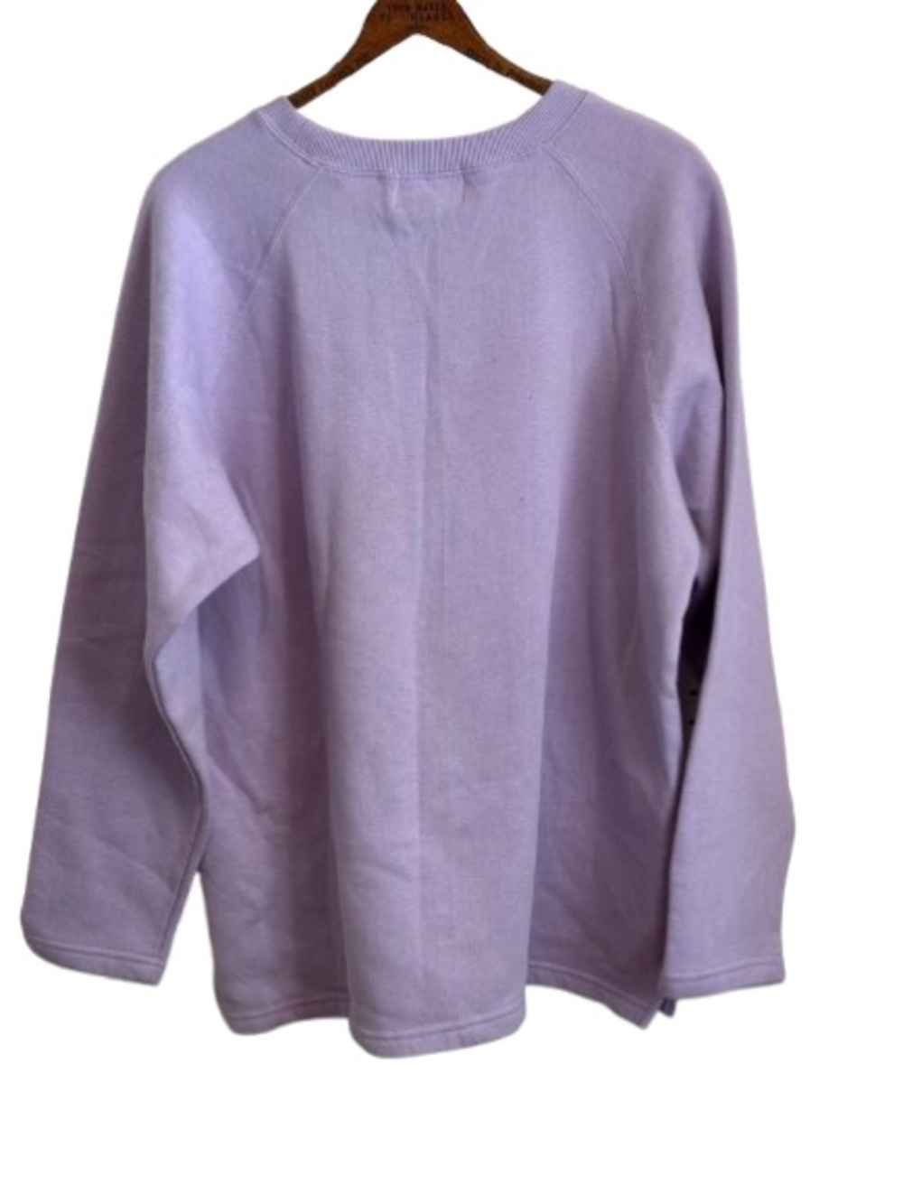 The Quacker Factory XL NWOT Lavender Snowman Sweatshirt Fleece Embroidered - Picture 9 of 9